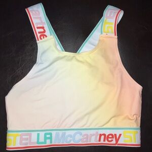 Stella McCartney girls sports bra crop top tank sz kids girl 12 or women xs NWOT